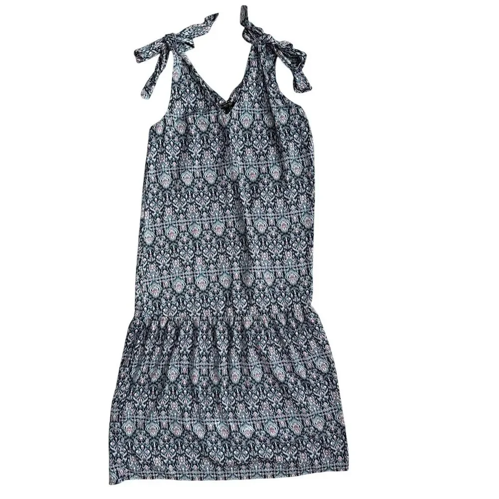 Banana Republic Tie Shoulder Tiered Midi Dress in European‎ Summer Size Medium - Picture 8 of 10